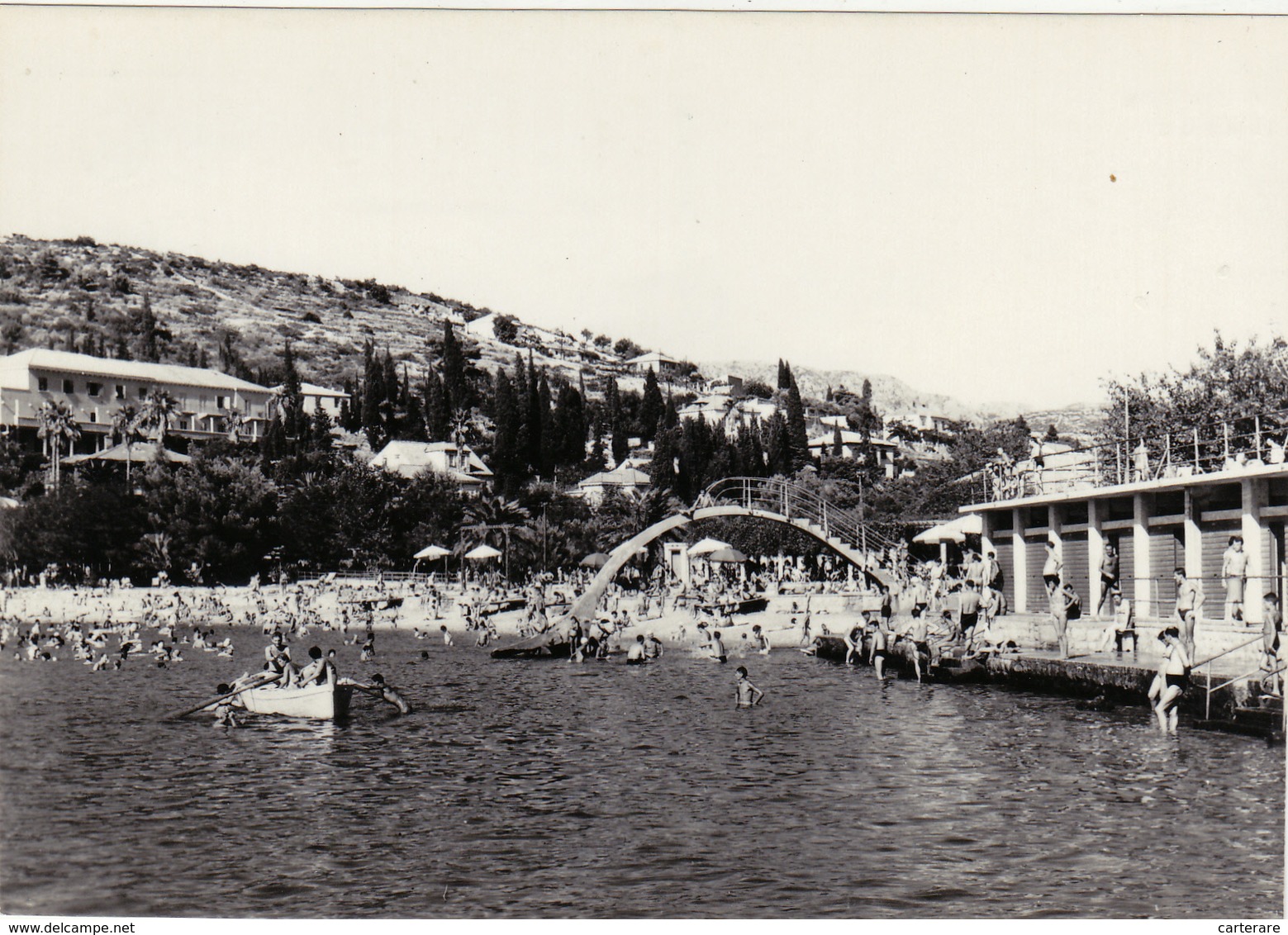 CROATIE,LAPAD,COMITAT DE Dubrovnik Neretva,raguse,frontière Avec La Bosnie Et Monténégro,tobogan,carte Photo - Kroatien