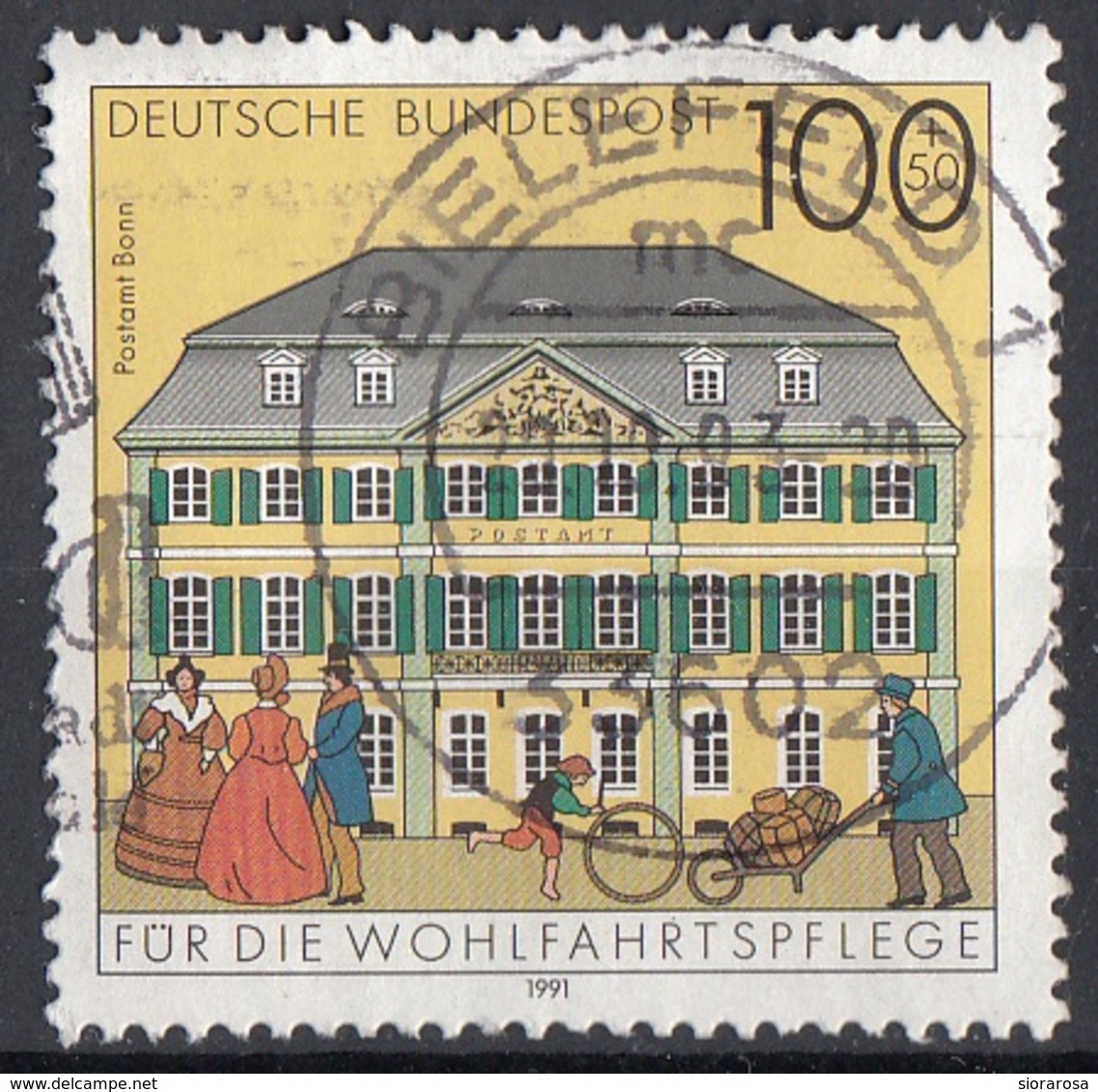 Germania 1991 Sc. B718 Ufficio Postale Bonn Post Offices Viaggiato Used Germany - Frutta