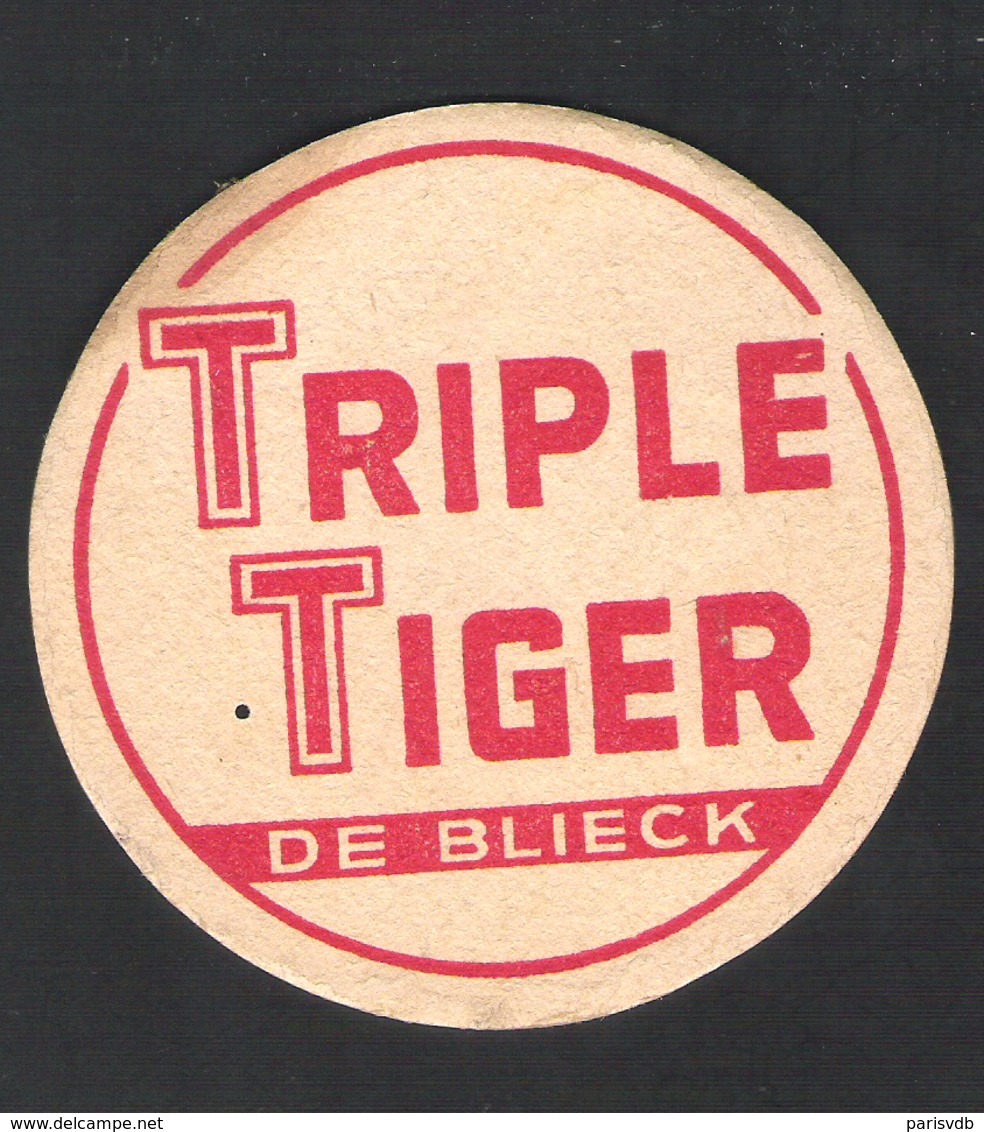 OUD Bierviltje - Sous-bock - Bierdeckel : TRIPLE TIGER - DE BLIECK  (B 332) - Bierdeckel