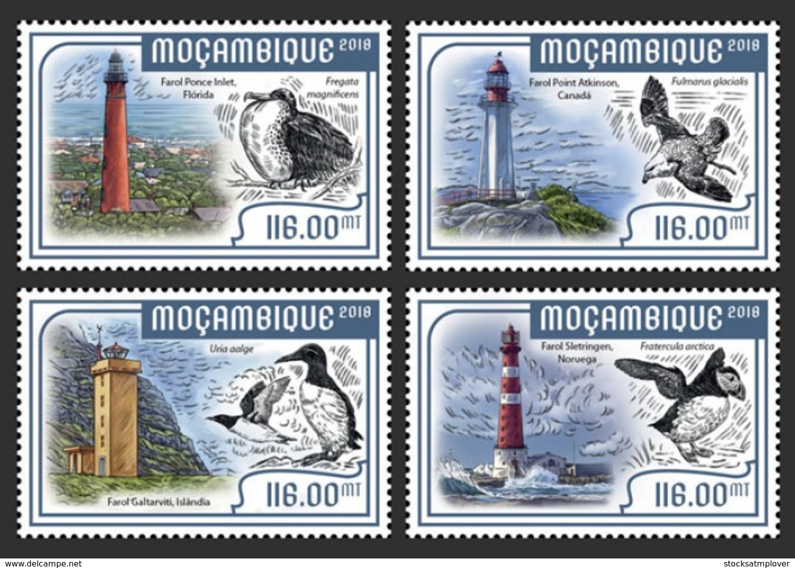 Mozambique  2018  Lighthouses And Seabirds S201804 - Mozambique