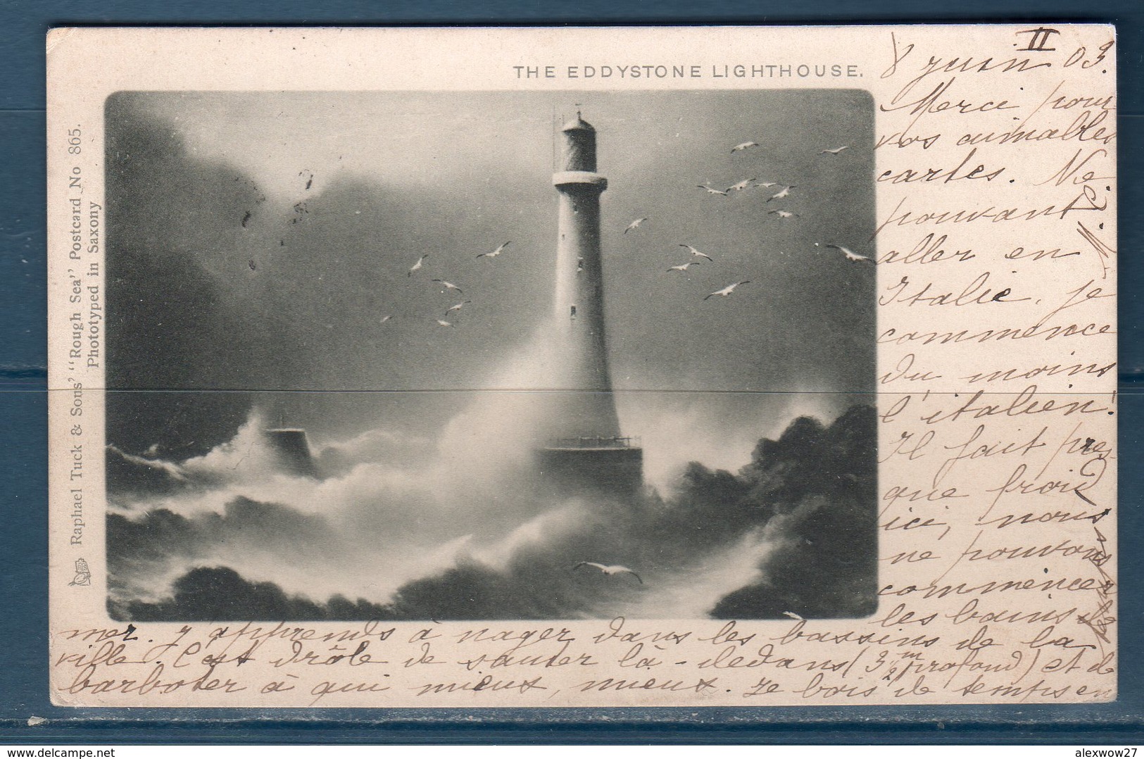 Regno Unito 1903 THE EDDYSTONE LIGHTHOUSE Viaggiata - Scilly Isles