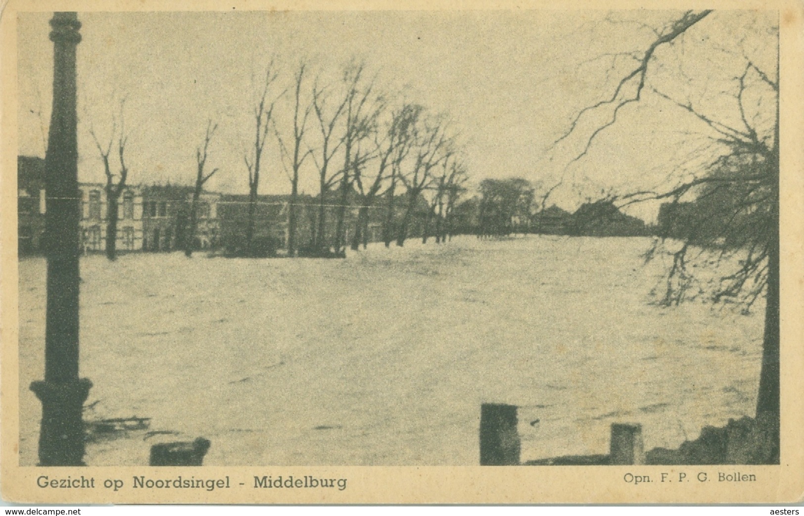 Middelburg; Gezicht Op Noordsingel (Overstroming) - Niet Gelopen. (Altorffer - Middelburg) - Middelburg