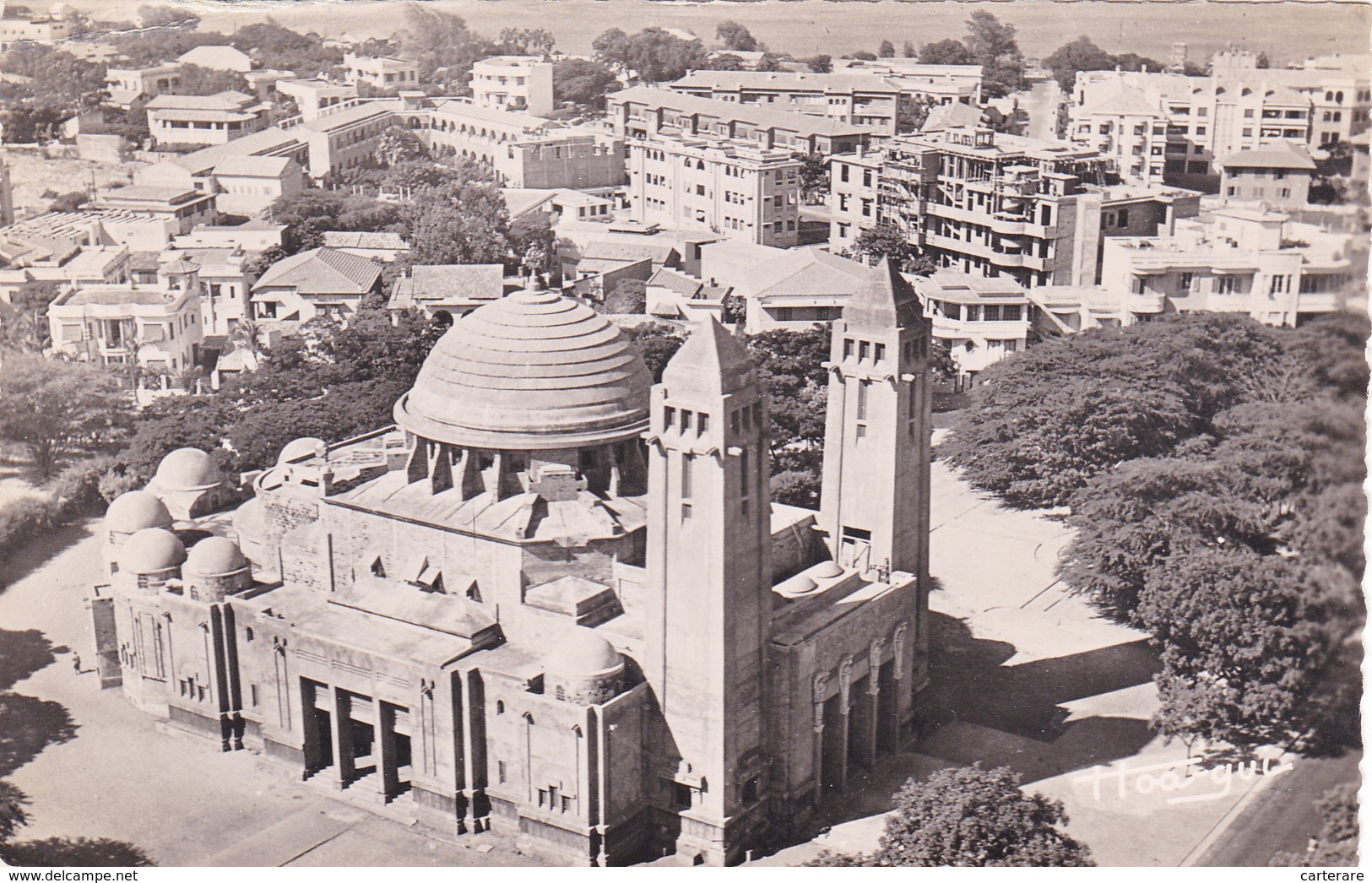 Sénégal,Afrique De L'ouest,DAKAR,VUE AERIENNE,habitation,eglise,cathedrale,carte Photo - Sénégal