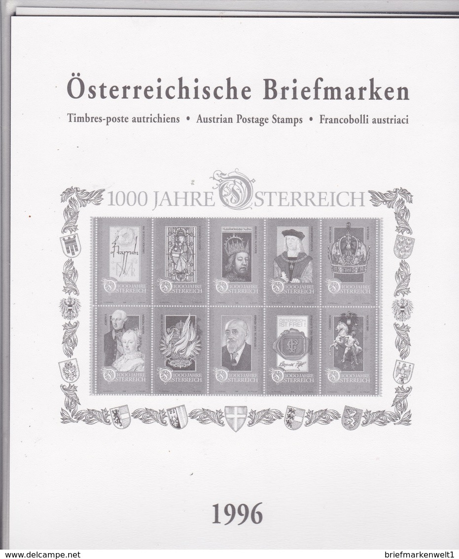 Österreich, Jahresmappe 1996** (M 132) - Ganze Jahrgänge