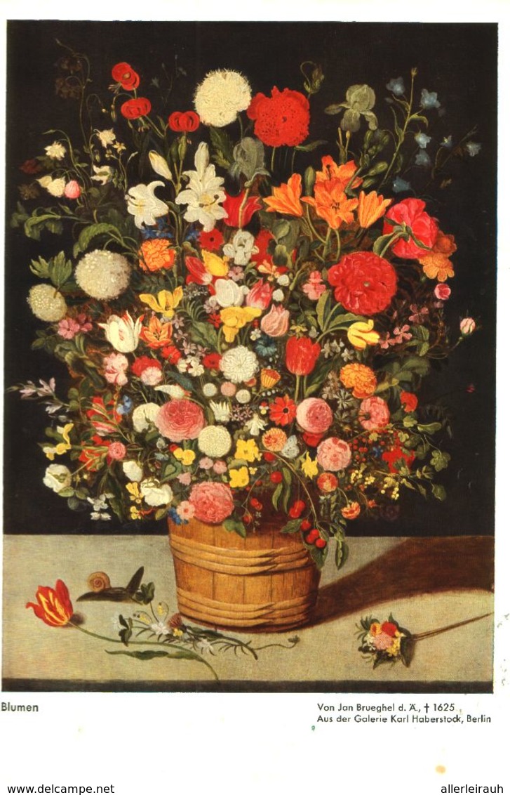 Blumen (nach Einem Gemälde Von Jan Brueghel  / Druck, Entnommen Aus Zeitschrift /1942 - Bücherpakete