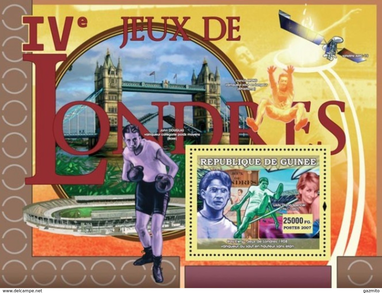 Guinea 2007, Olympic Games 2 In London, Athletic, Boxing, Diana, BF - Verano 1908: Londres