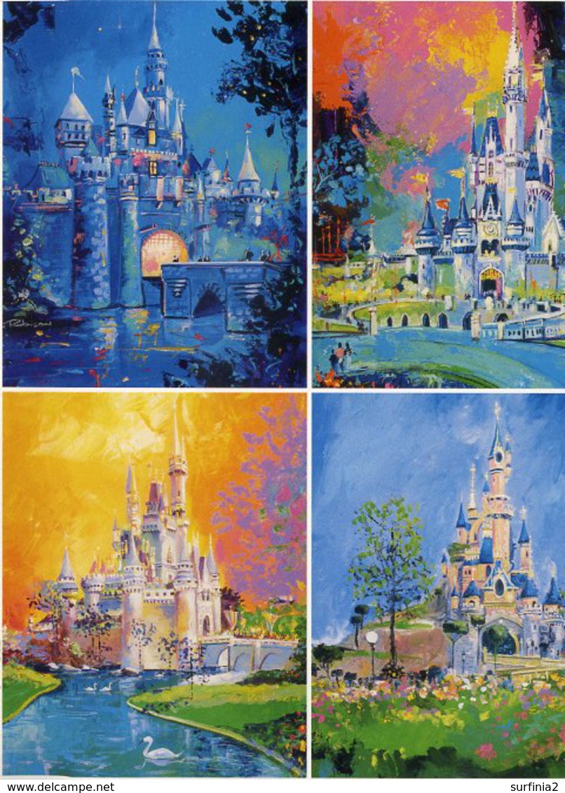DISNEY ART - 5 POSTCARDS OS8-12 - Other & Unclassified