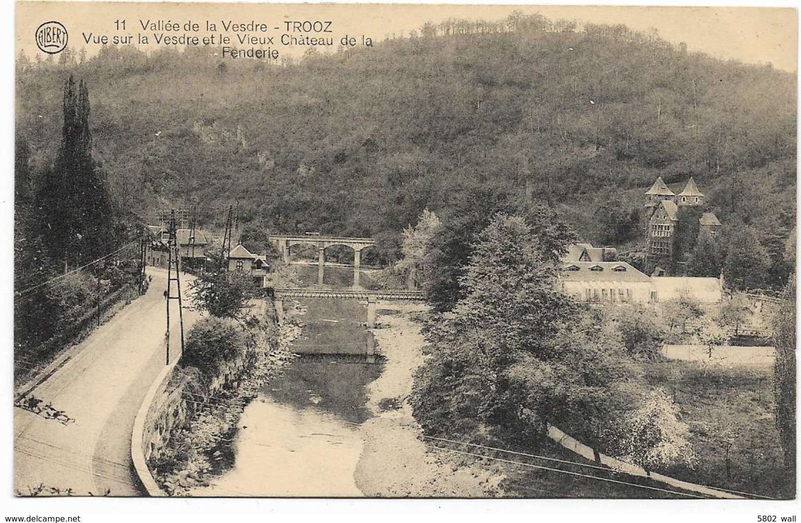 TROOZ : Vue Sur La Vesdre Et Le Vieux Château De La Fenderie - Trooz