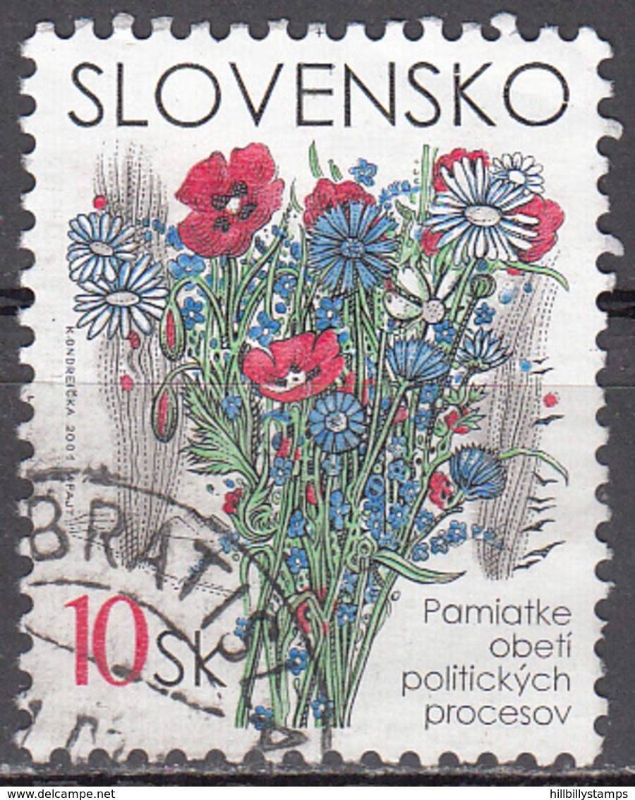 SLOVAKIA    SCOTT NO.  387    USED    YEAR  2001 - Usados