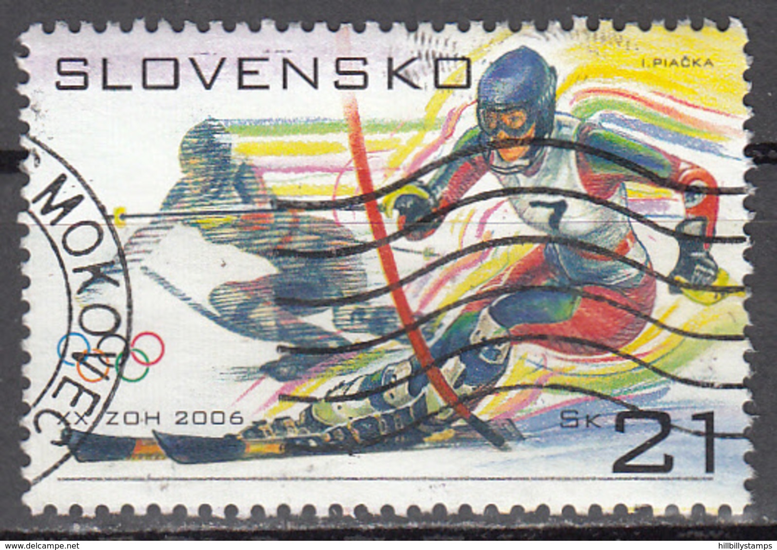 SLOVAKIA    SCOTT NO.  493    USED    YEAR  2006 - Usados