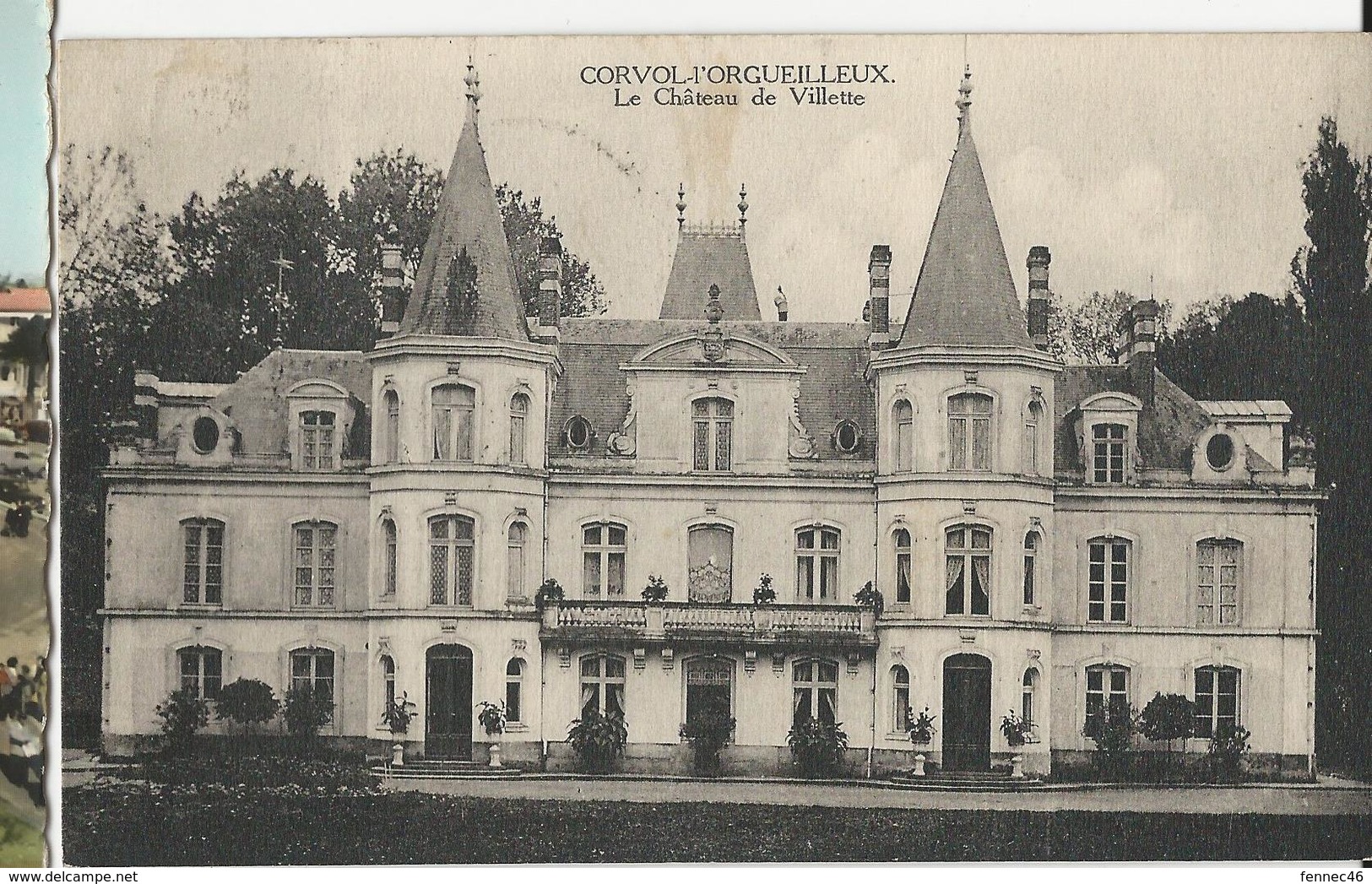 CPA - CORVOL-l'ORGUEILLEUX - Le Château De Villette (N92) - Sonstige & Ohne Zuordnung