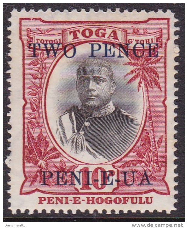 Tonga 1923 Ovpts Sc 65 Mint Hinged - Tonga (...-1970)