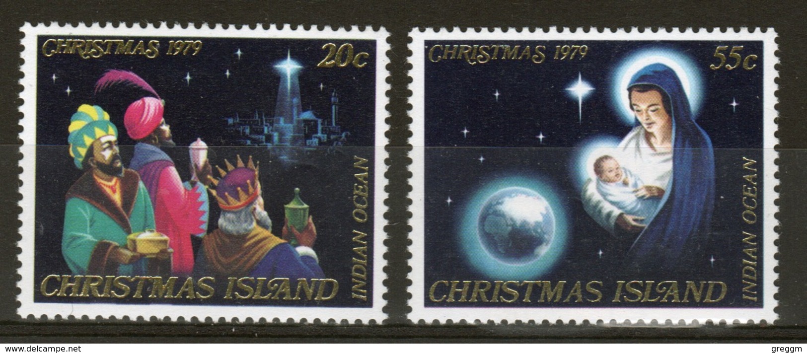 Christmas Island Set Of Stamps To Celebrate Christmas 1979. - Christmas Island