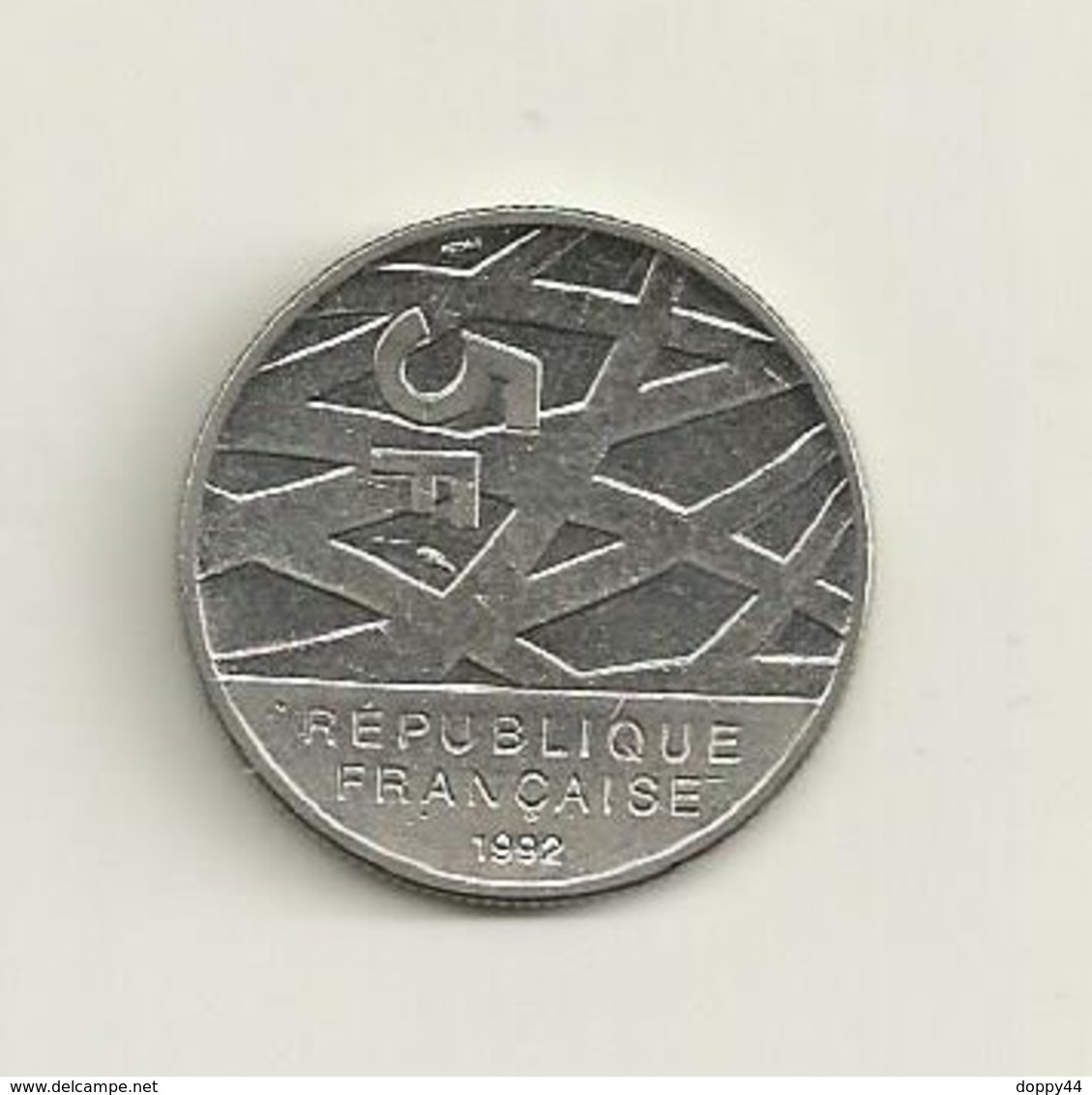 PIECE 5 FRANCS PIERRE MENDES FRANCE   1992 AYANT CIRCULEE - Autres & Non Classés