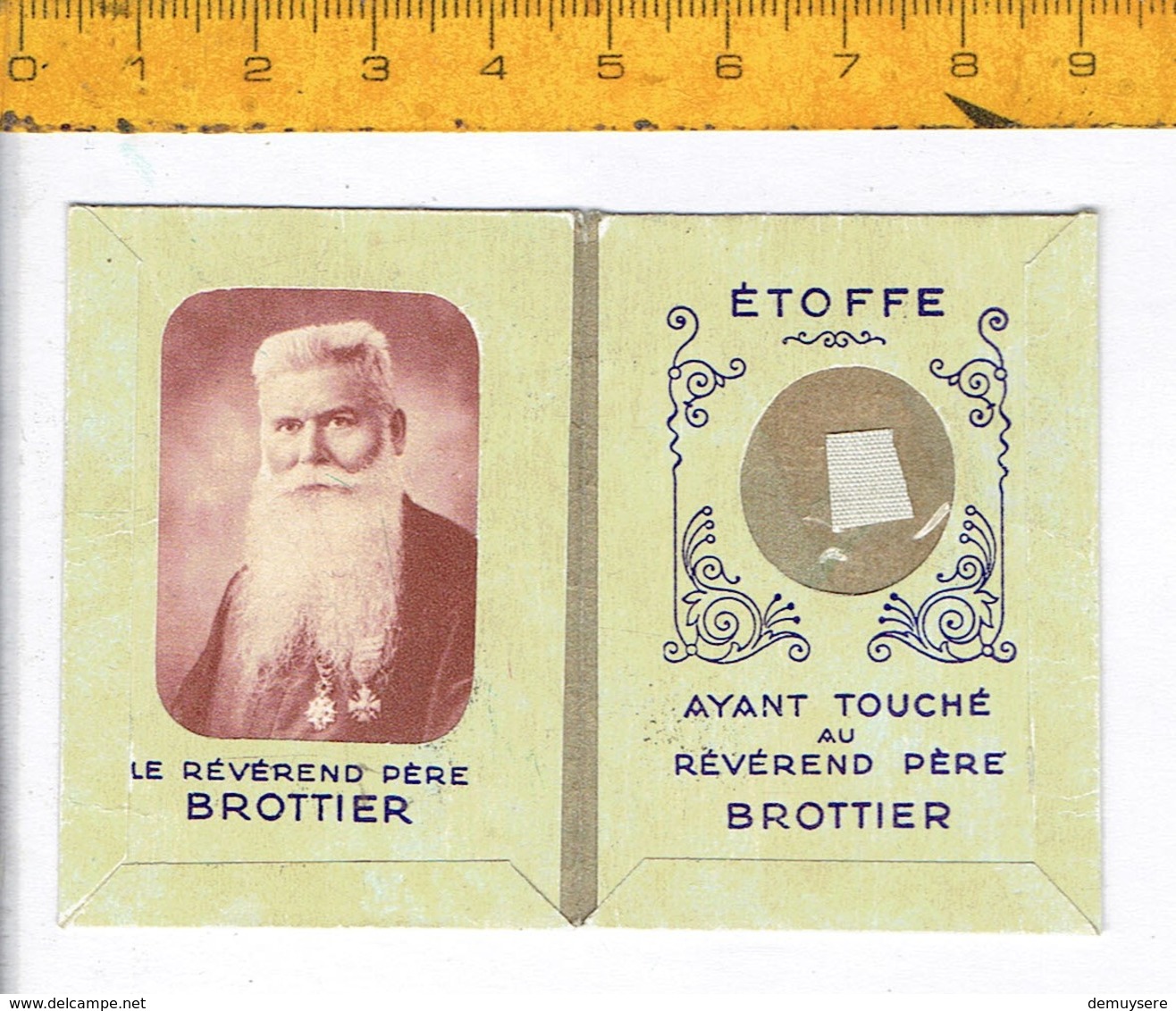 RELIQUE - RELIKWIE - ETFFE AYANT TOUCHE AU REVEREND PERE BROTTIER - Religion & Esotérisme