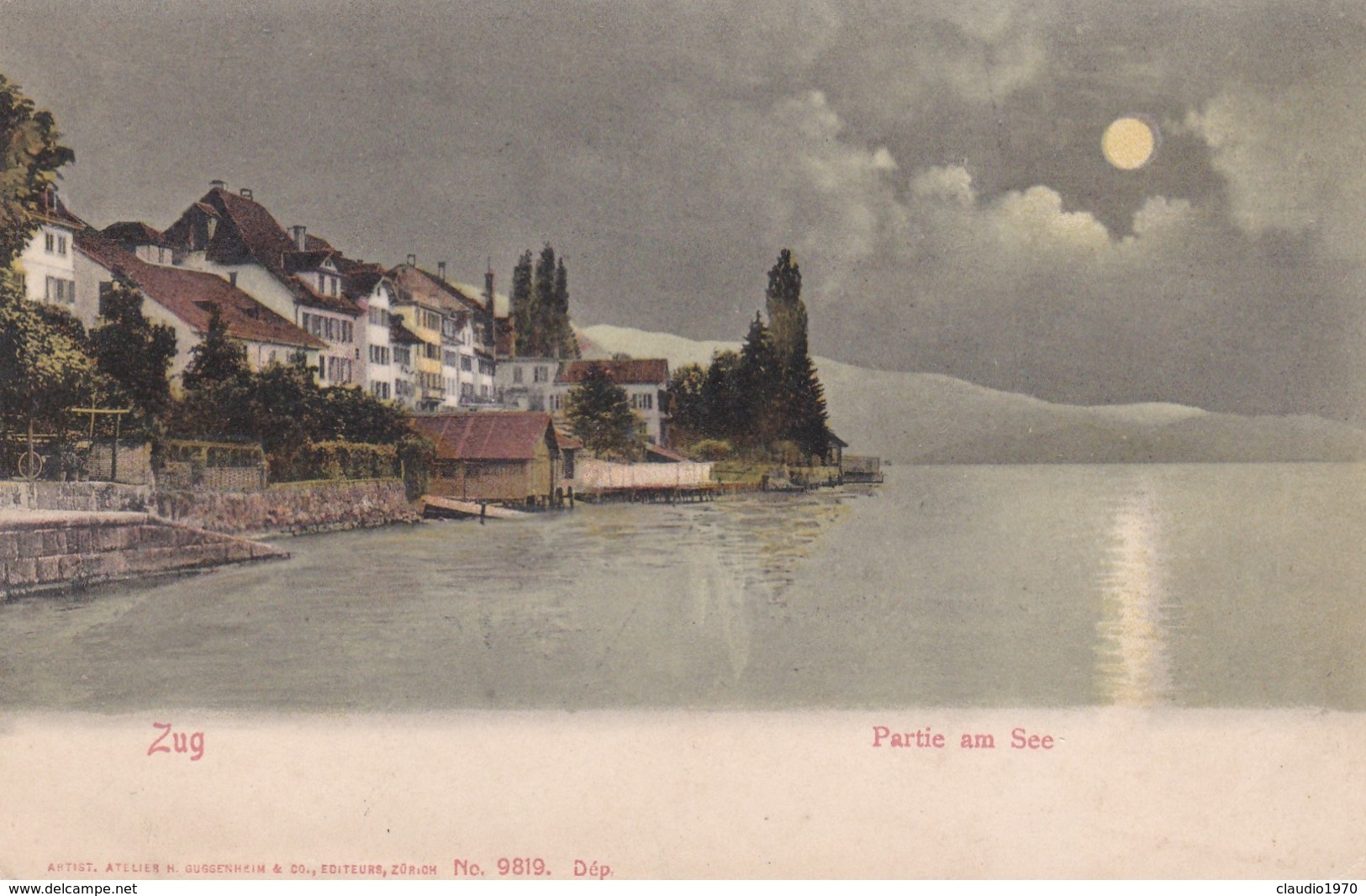 CARTOLINA - POSTCARD - SVIZZERA - ZUG - PARTIE AM SEE - Zoug