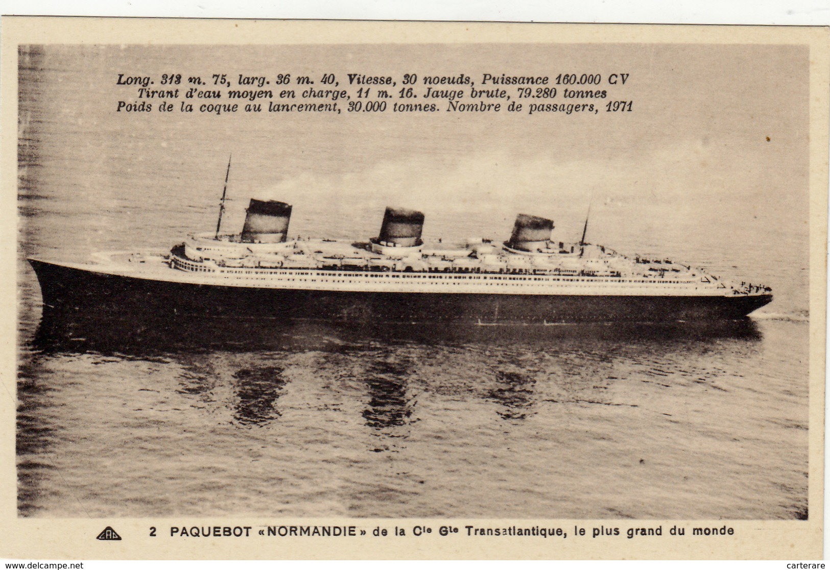 Cpa,PAQUEBOT,NORMANDIE,de La Compagnie Transatlantique,le Plus Grand Du Monde,photo Desboutin,rare - Steamers