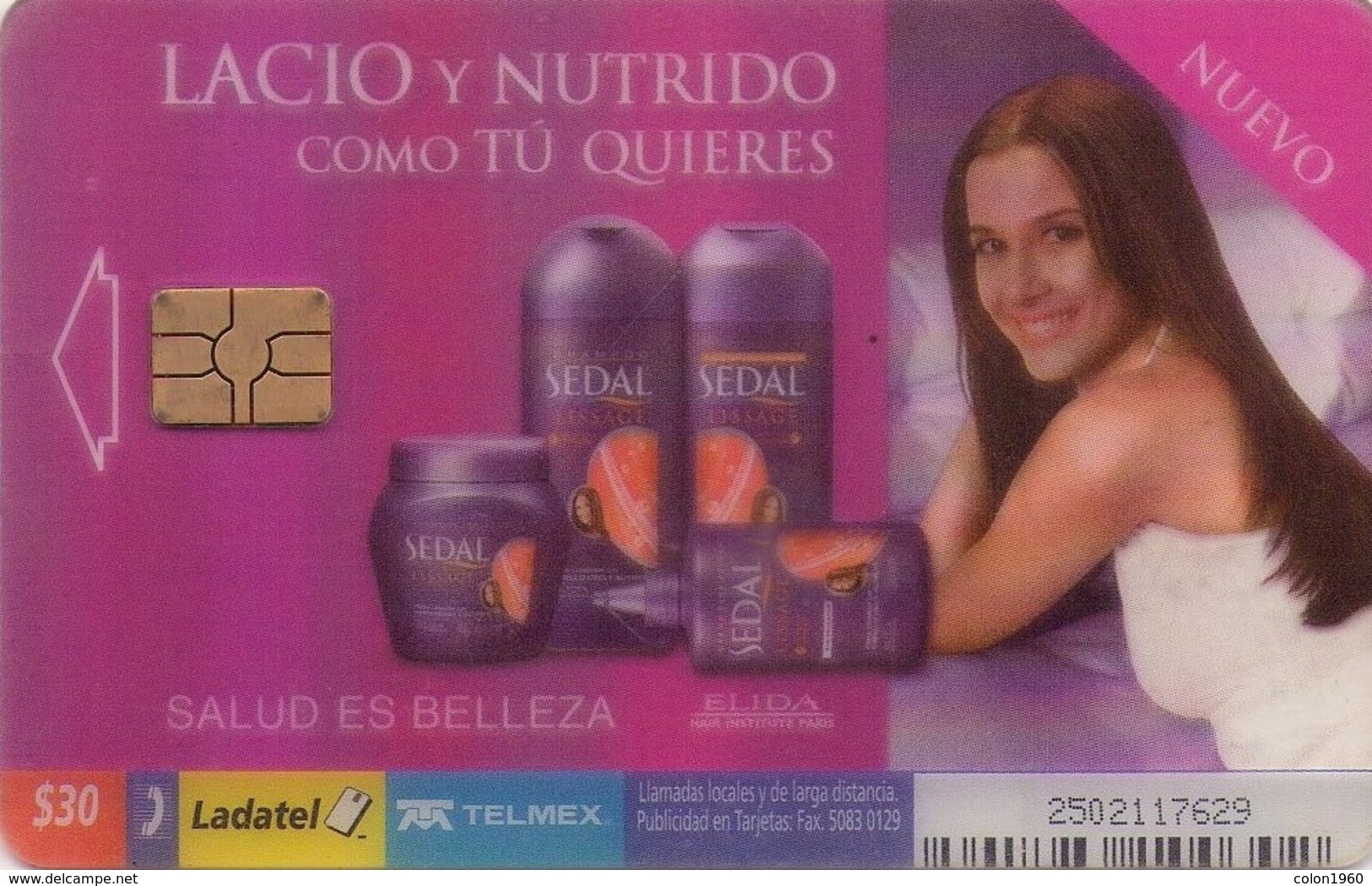 MEXICO. (TRANSPARENTE) Sedal - Lacio Y Nutrido Como Tu Quieres. 2003-04. MX-TEL-P-1112. (036). - México
