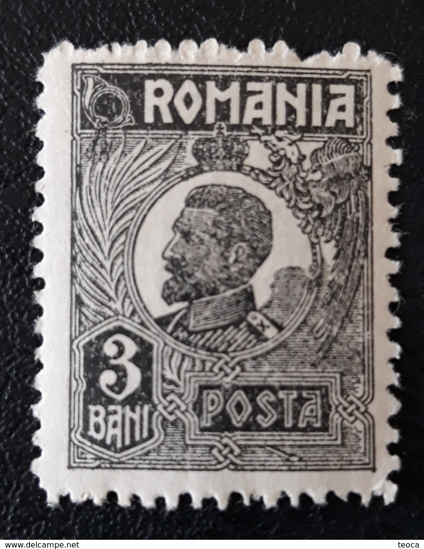 Errors Romania 1922 Ferdinand  3 Bani, Variety Errors ,AT WORD ``N`` CIRCLE, LINE HEAD, PALMER STAIN COLOR - Abarten Und Kuriositäten