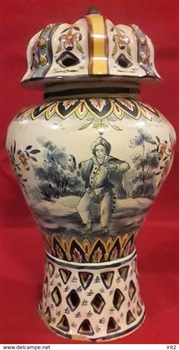 France 1700 -800 Pottery pairs perfectly preserved and are painted with two different images