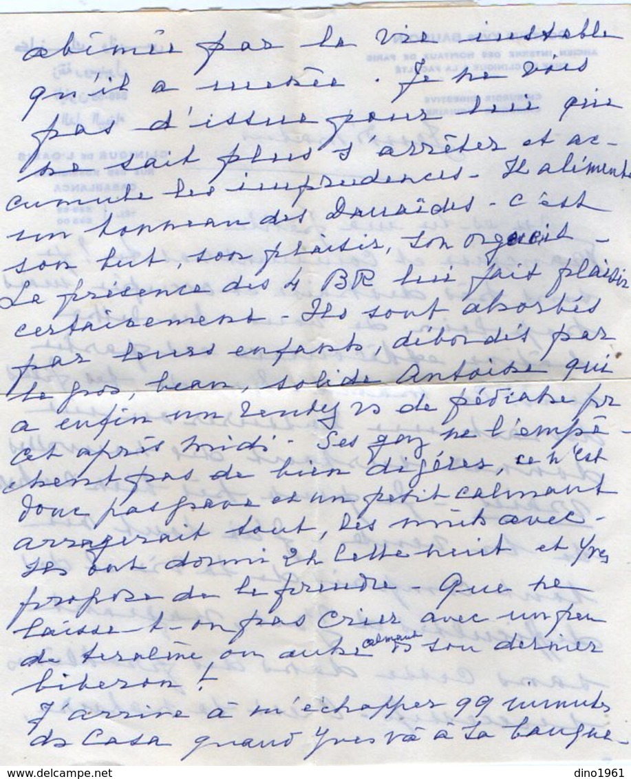 VP12.064 - Lettre Du Docteur Yves BAUDOIN à La Clinique De L'Oasis à CASABLANCA ( Maroc ) Récit - Manuscrits