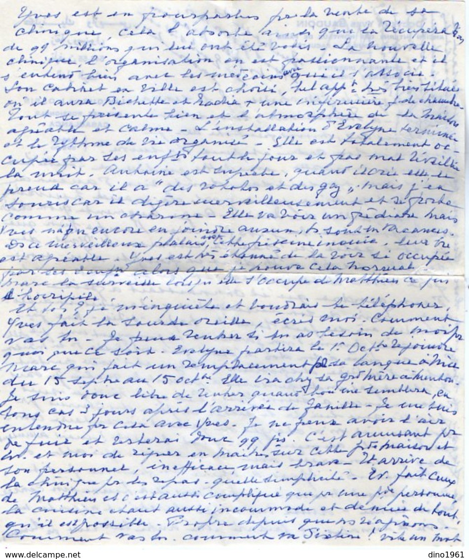 VP12.065 - Lettre Du Docteur Yves BAUDOIN à La Clinique De L'Oasis à CASABLANCA ( Maroc ) Récit - Manuscritos