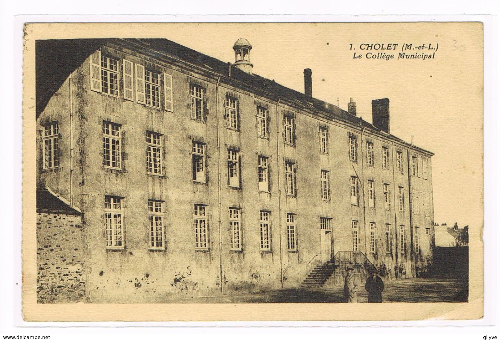 CPA (49) Cholet.Le Collège Municipal.  Animation    (179) - Cholet