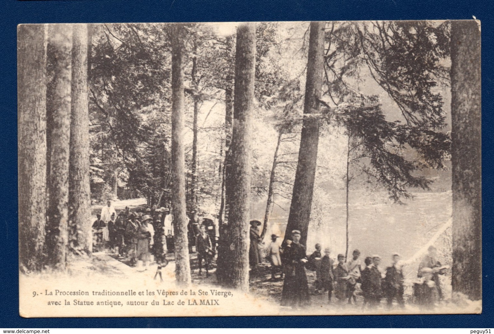 88. Vexaincourt . Lac De La Maix . Procession Traditionnelle Et Vêpres De La Sainte Vierge  Autour Du Lac. - Autres & Non Classés