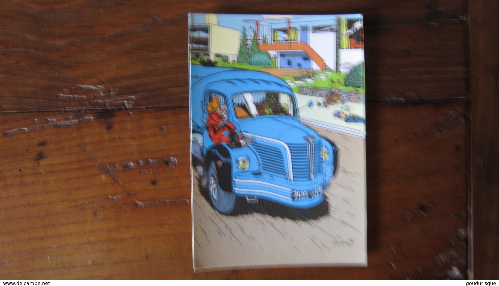 CARTE POSTALETRESOR DU JOURNAL SPIROU SUR LE CAMION - Spirou Et Fantasio