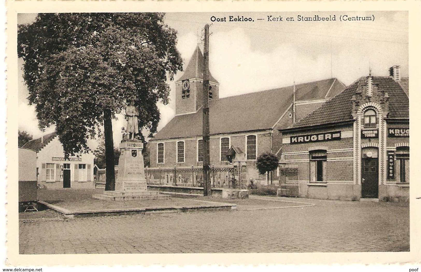 Oost Eekloo : Kerk En Standbeeld ( Centrum) - Assenede