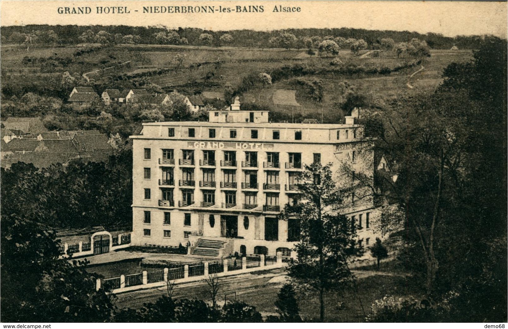 Niederbronn Les Bains CPA 67 Bas Rhin  Alsace Grand Hôtel - Niederbronn Les Bains