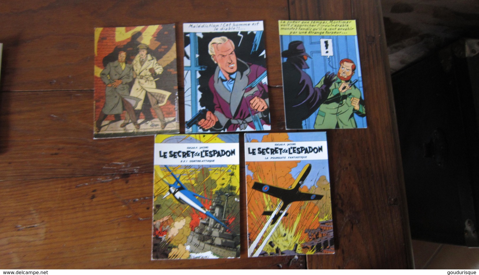 5 CARTES POSTALES BLAKE ET MORTIMER     JACOBS - Blake Et Mortimer