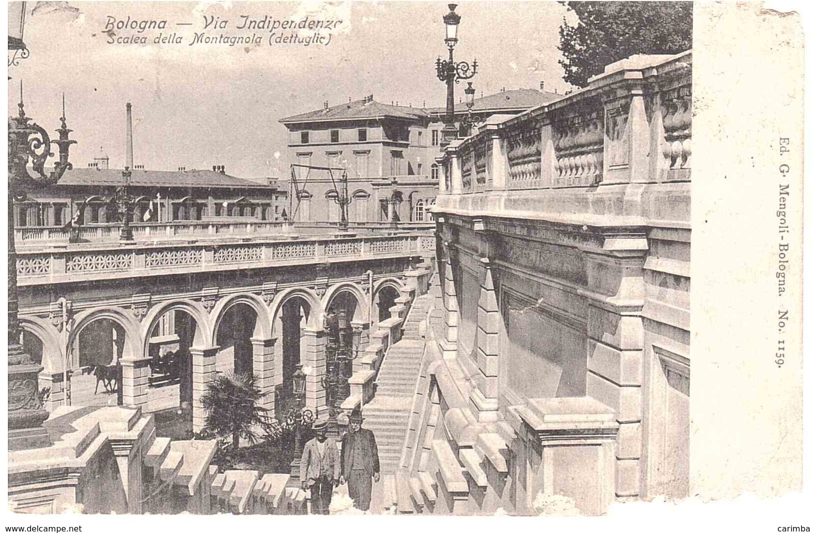 VIA INDIPENDENZA SCALEA DELLA MONTAGNOLA ANNULLO TRQ MONDOVI' PIAZZA CUNEO - Bologna