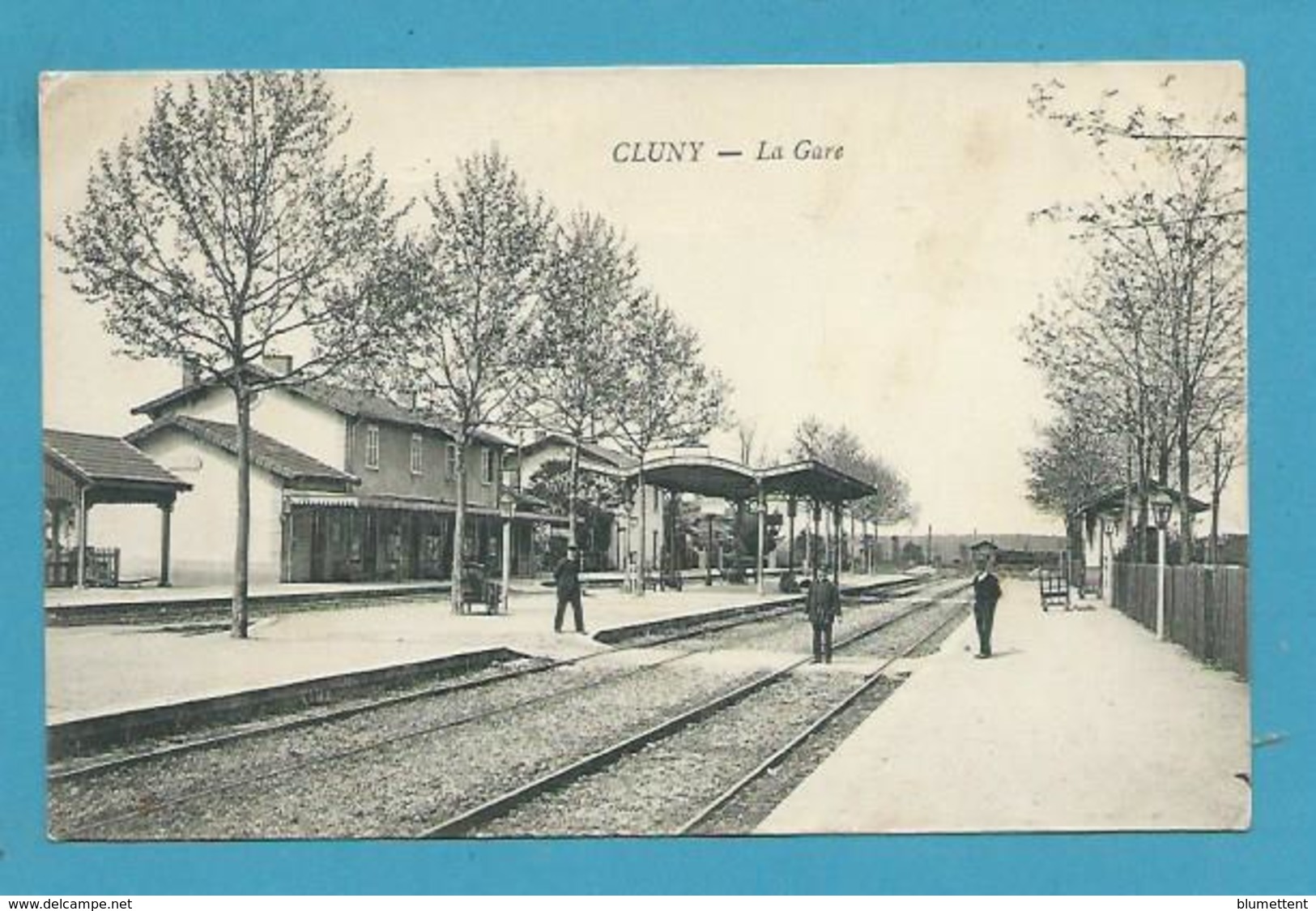 CPA - Chemin De Fer La Gare De CLUNY 71 - Cluny