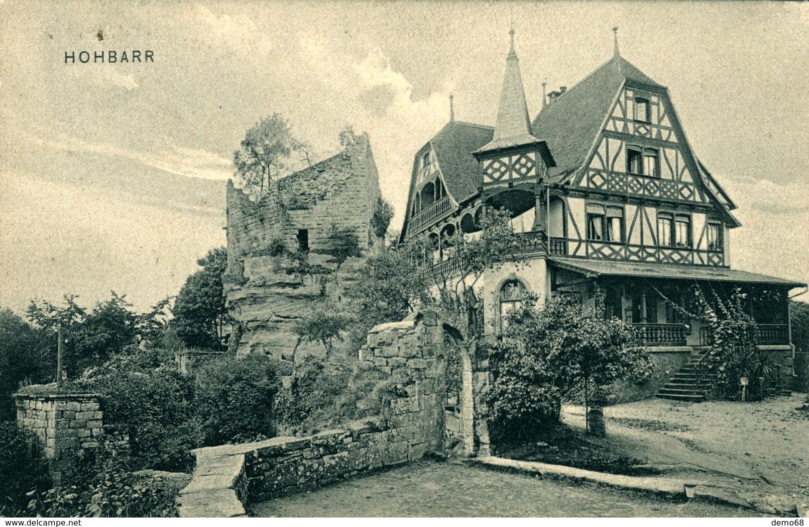 BARR HOHBARR CPA 67 Bas Rhin  Alsace Près De Saverne Avec Restaurant Maison Alsacienne Colombage - Barr