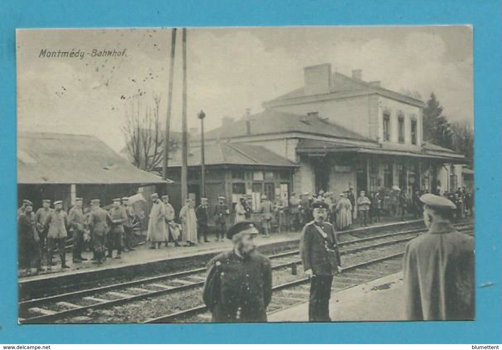 CPA Militaires Militaria Chemin De Fer La Gare MONTMEDY 55 - Montmedy