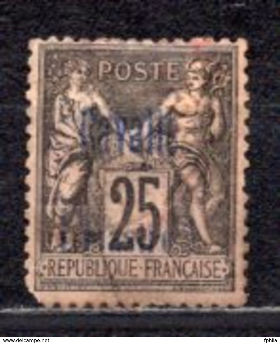 1893 CAVALLE 25C./1 PIASTRE OVERPRINT MICHEL: 4 USED - Used Stamps