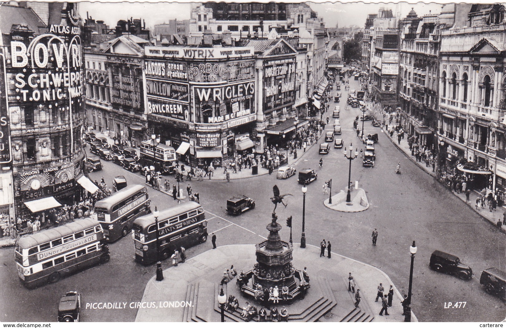 ROYAUME UNI,UNITED KINGDOM,angleterre,england,LONDON ,LONDRES,PICCADILLY CIRCUS,vue Aerienne 1960 - Otros & Sin Clasificación