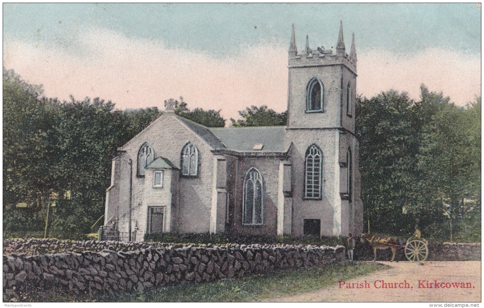 AR46 Parish Church, Kirkcowan - Local Publisher - Dumfriesshire