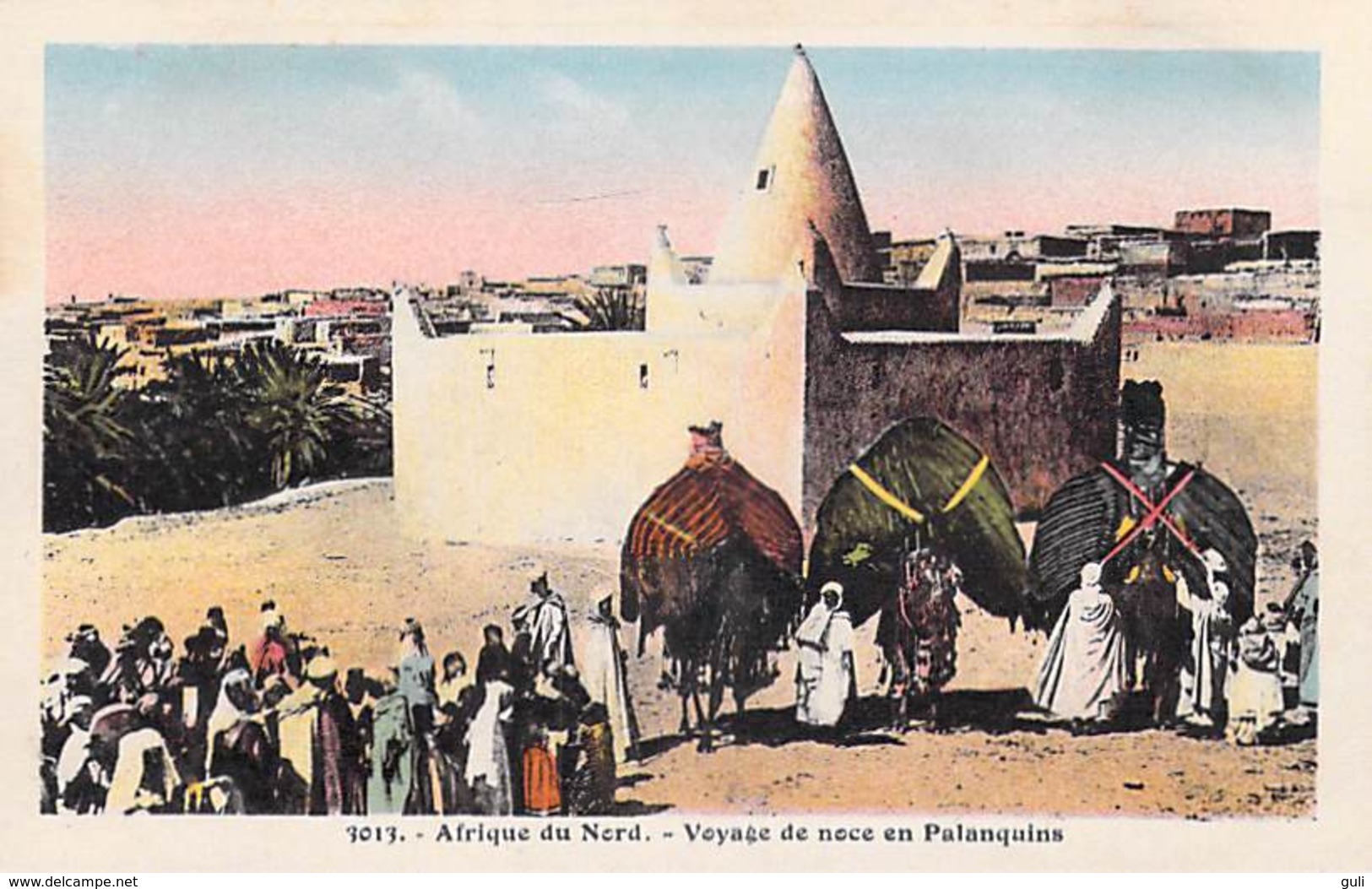Afrique Du NORD Algérie ? -( Scènes & Types)  Voyage De Noce En Palanquins  (Photo Albert  Alger EPA 3013)  *PRIX FIXE - Szenen