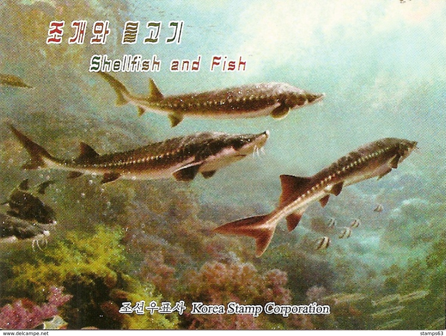 KOREA NORTH (DPR), 2014, Booklet 219 And 219a, Shellfish And Fish - Korea (Nord-)