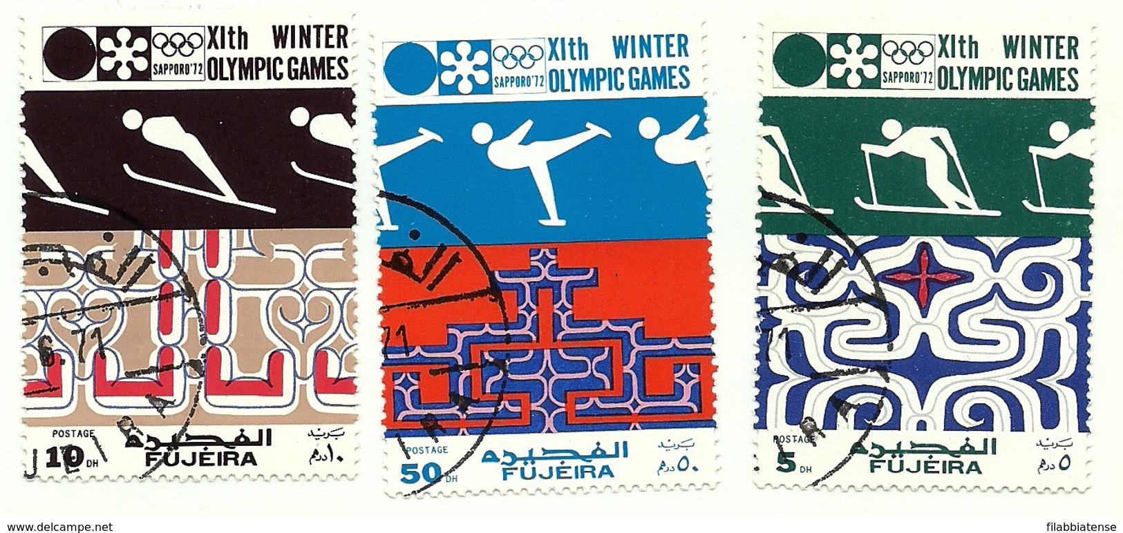 1971 - Fujeira 118 Olimpiadi Invernali C4689, - Winter 1972: Sapporo