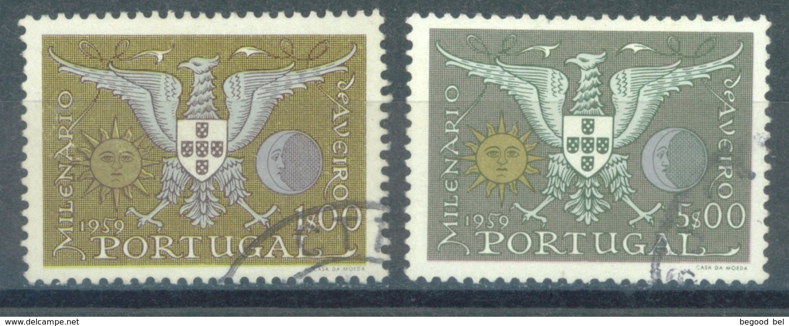 PORTUGAL  - 1959 - USED/OBLIT.- YEAR COMPLETE - Mi 876-877 - Yv 857-858 - Lot 16724 - Années Complètes
