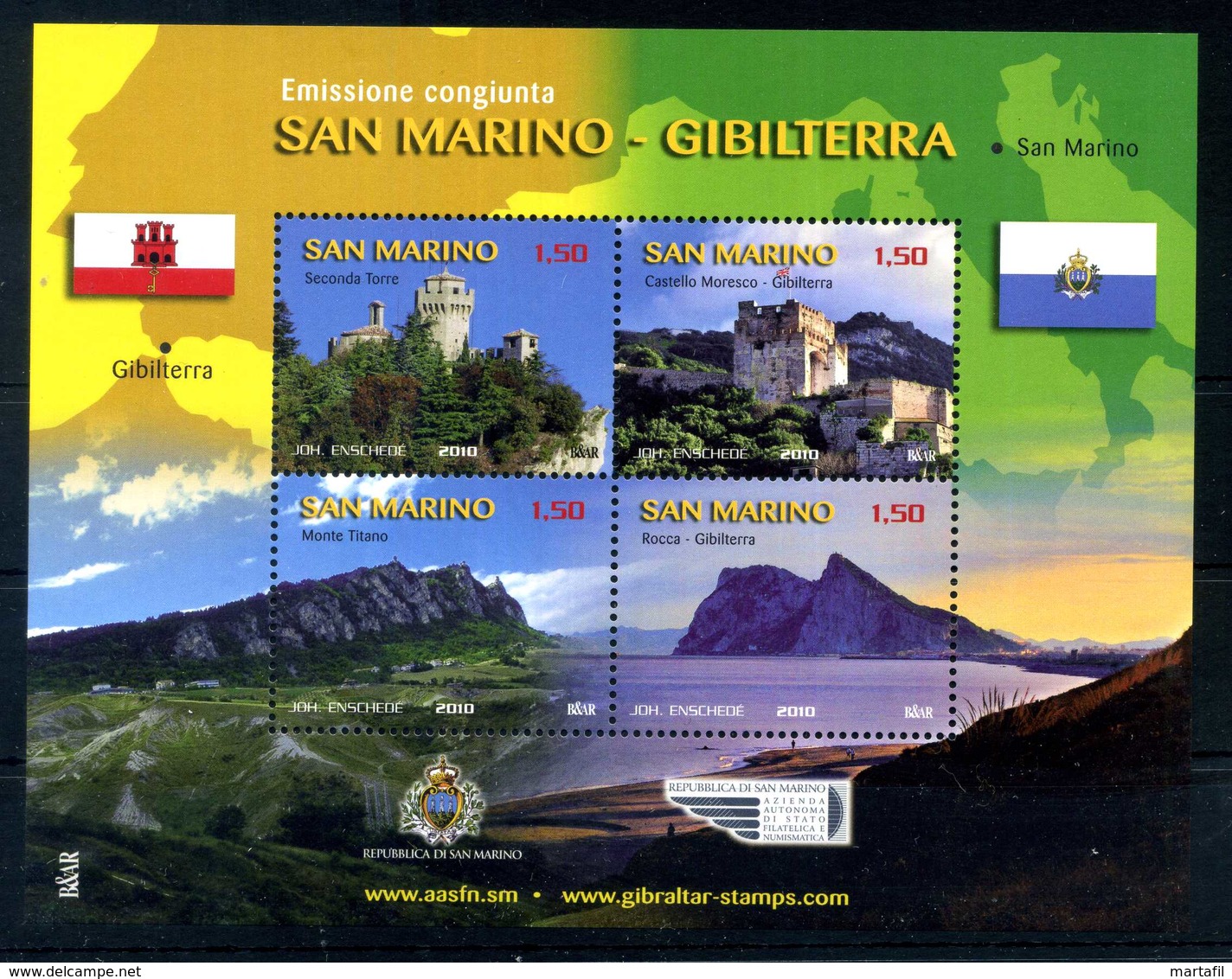 2010 SAN MARINO BF102 MNH ** - Blocchi & Foglietti