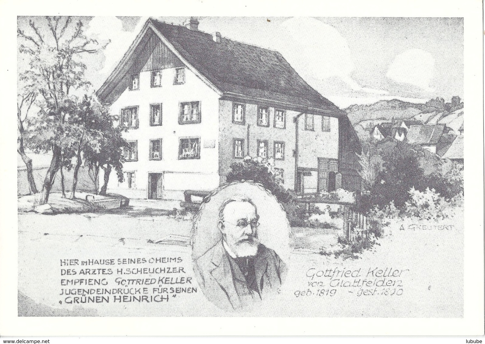 Glattfelden - Doktorhaus Scheuchzer  (Keller Jugendeindrücke)          Ca. 1980 - Autres & Non Classés