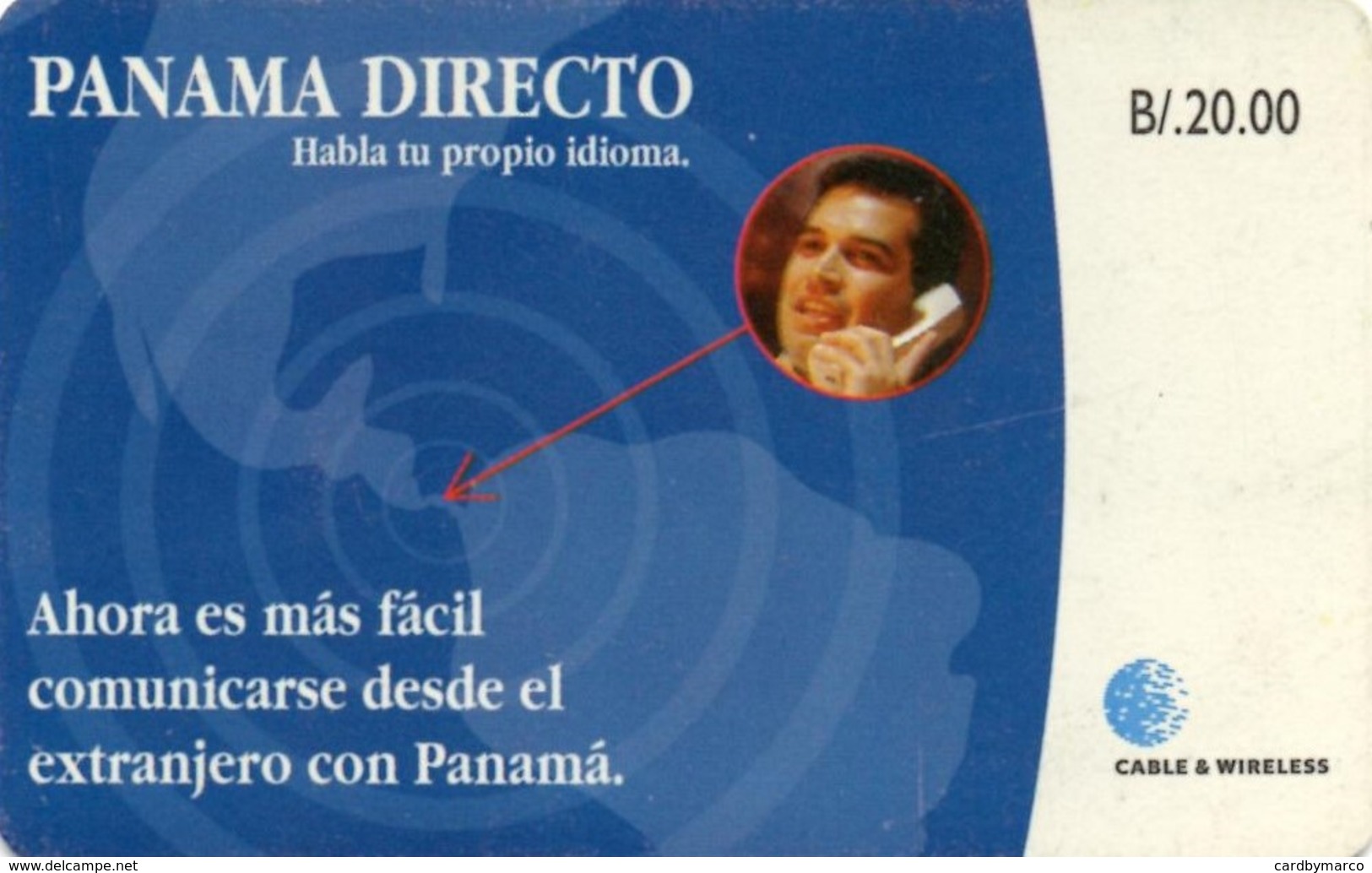 *PANAMA* - Scheda A Chip Usata - Panama
