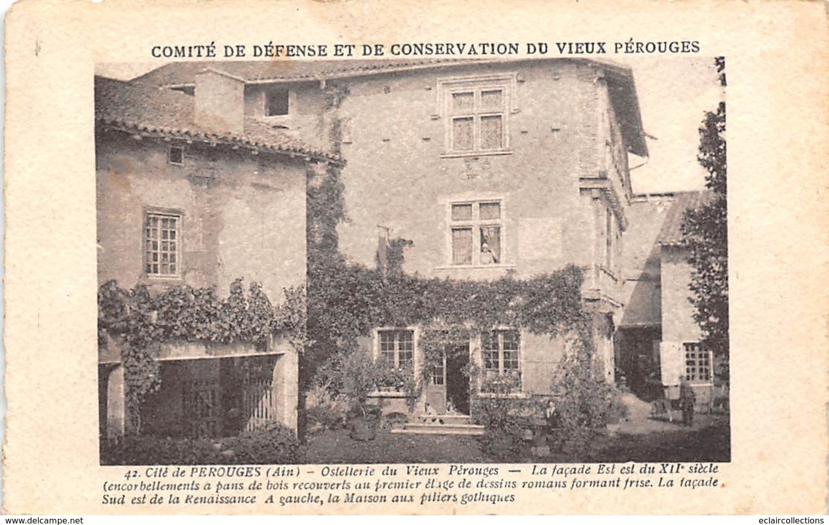 Pérouges     01      Hôtellerie Du Vieux Château      (voir Scan) - Pérouges