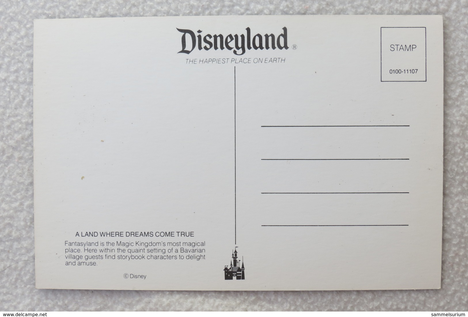 (10/2/66) AK "Disneyland" A Land Where Dreams Come True - Anaheim