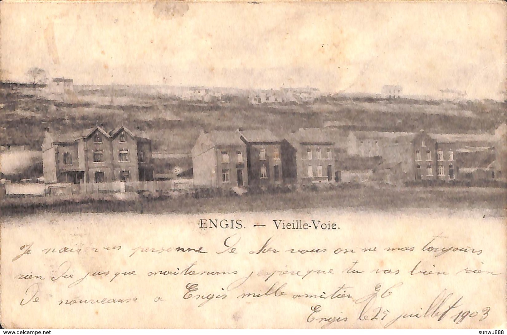 Engis - Vieille-Voie (précurseur 1903...taches, état) - Engis