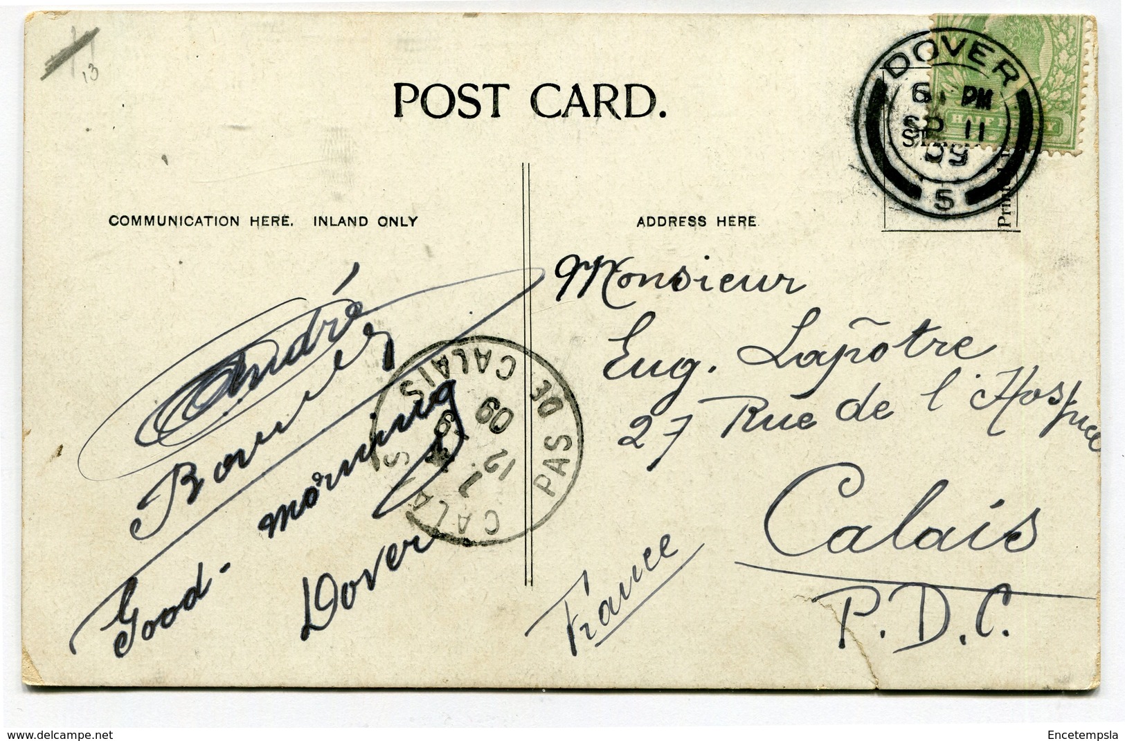 CPA - Carte Postale - Royaume-Uni - Dover - Harbourg  - 1909 (CP3243) - Dover